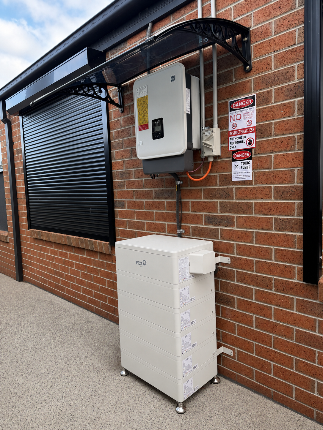 Representative image of a professionally installed home battery system