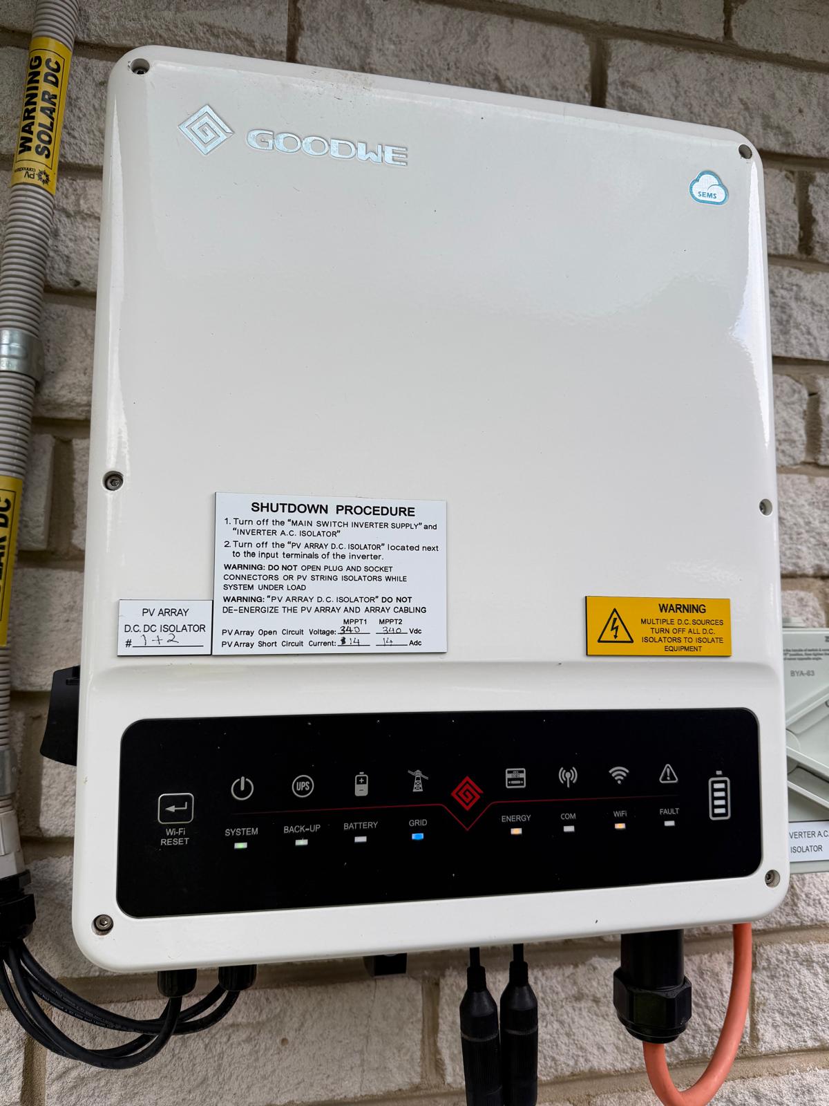 Existing 5 kW hybrid solar inverter